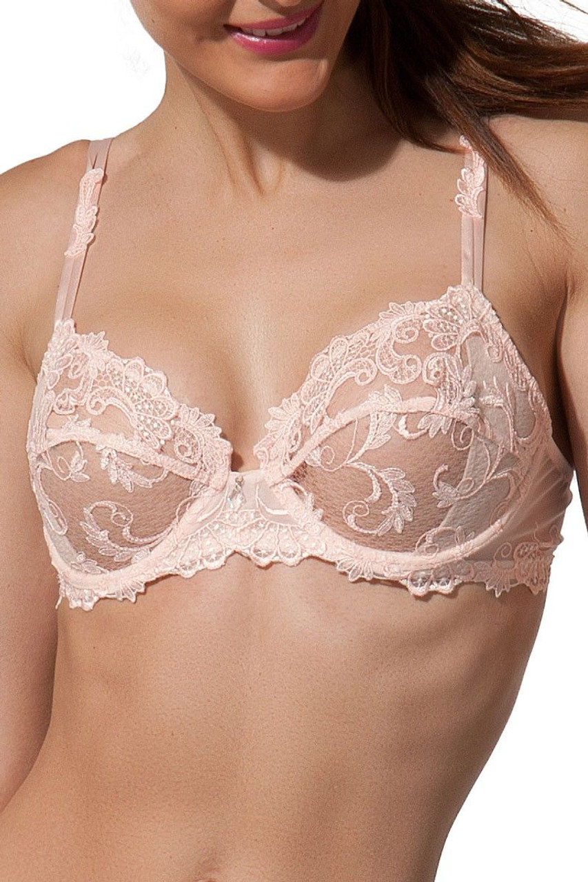 Lise Charmel Guipure Charming 3 Part Full Cup Bra in Dressing Rose - Busted  Bra Shop