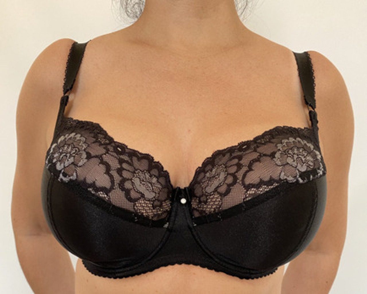 Ewa Michalak Bibi Chic Non-Padded Bra in Black - Busted Bra Shop