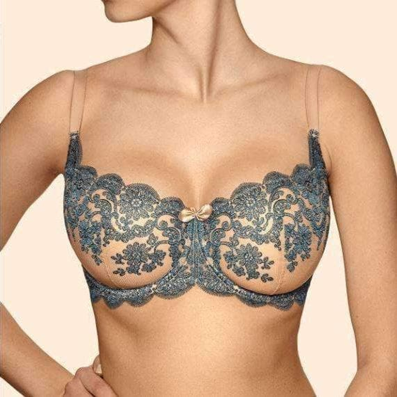 Ajour Amarula Soft Underwire Bra in Nude & Turquoise FINAL SALE (50% Off) - Busted  Bra Shop