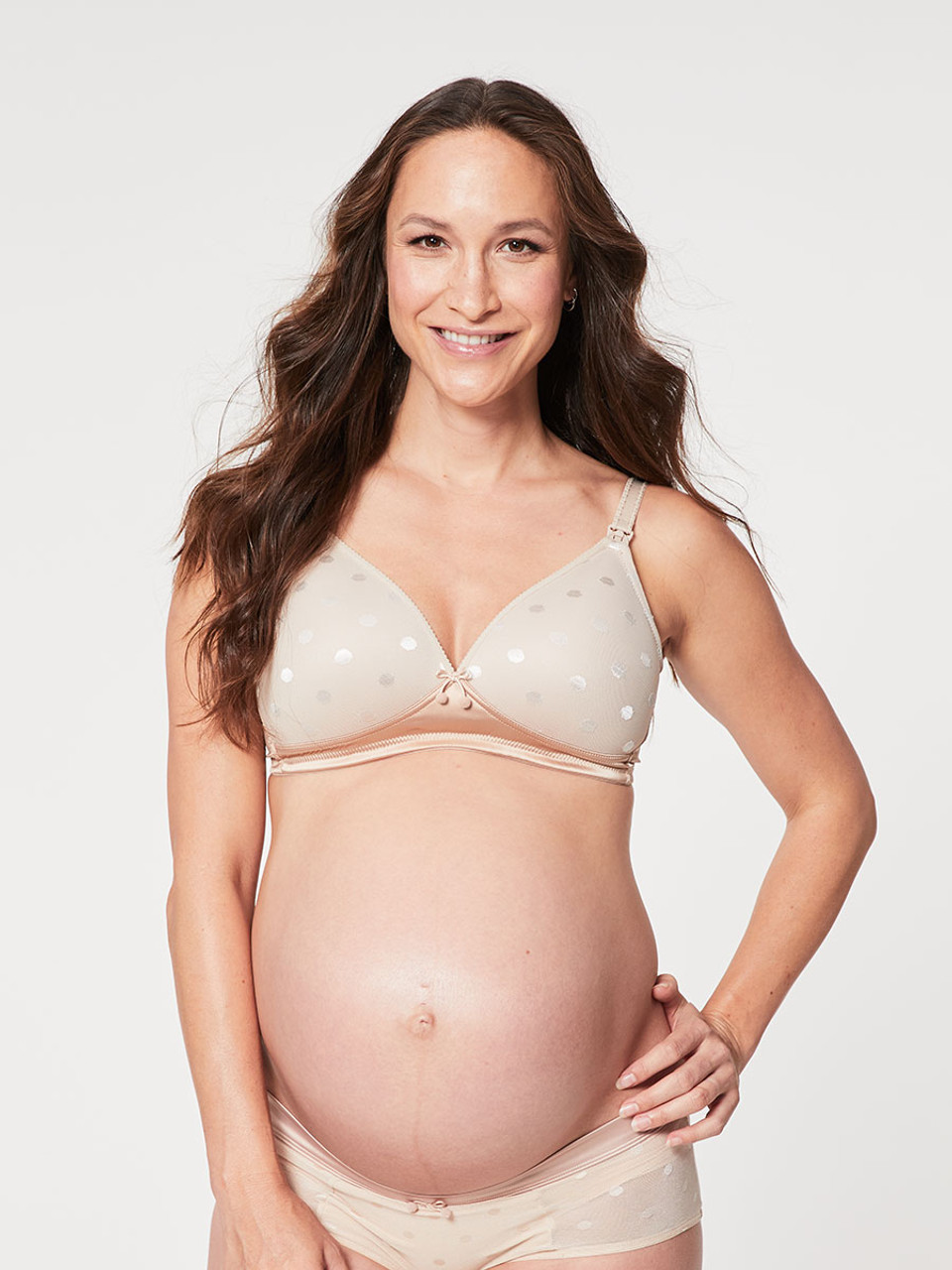 Cake Waffles Moulded Maternity & Nursing Bra in Black - Busted Bra Shop