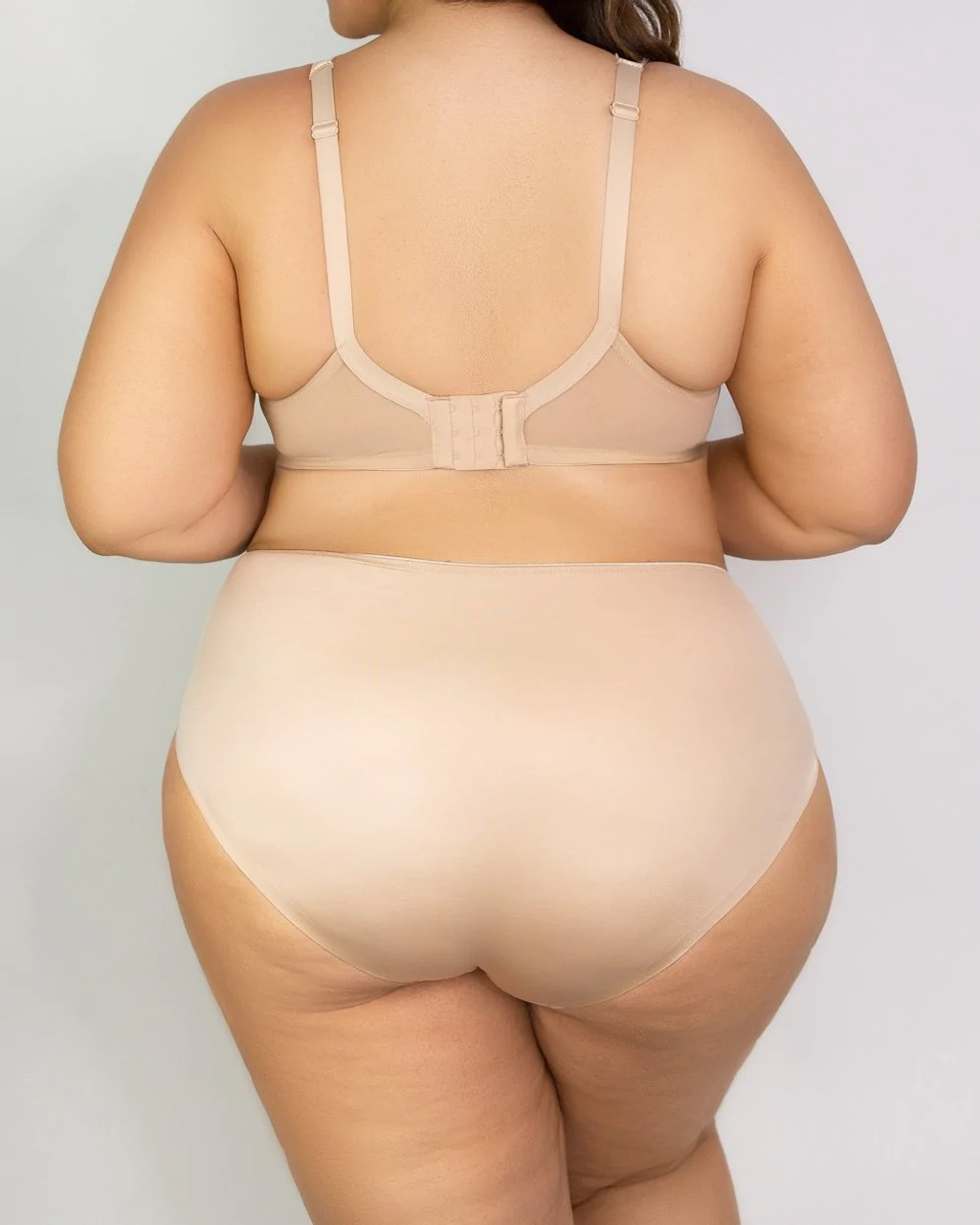 Curvy Couture Perfect Plunge Bra in Bombshell Nude FINAL SALE (25% Off) -  Busted Bra Shop