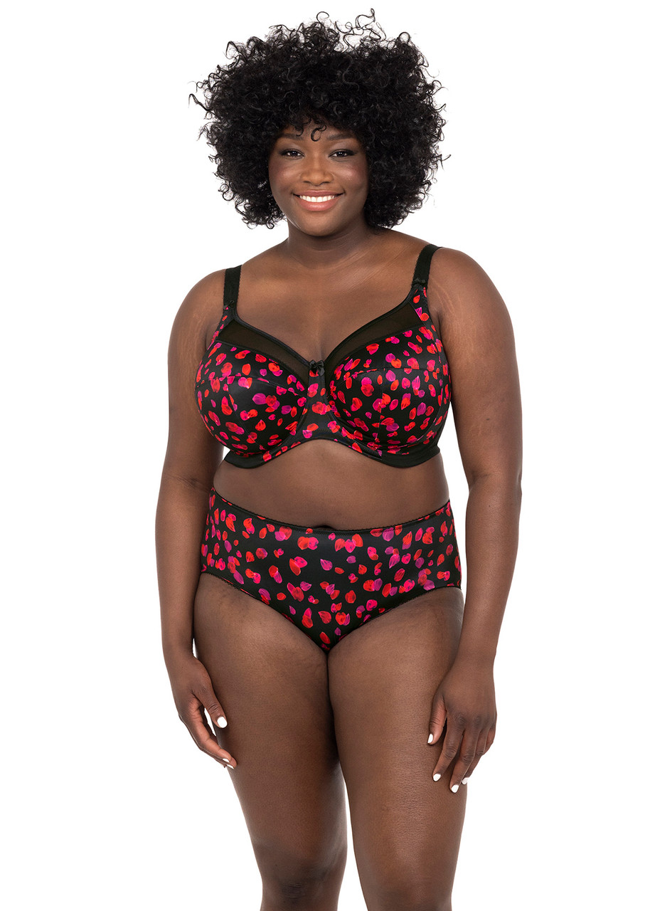 Goddess Kayla Underwire Banded Bra in Dark Romance - Busted Bra Shop