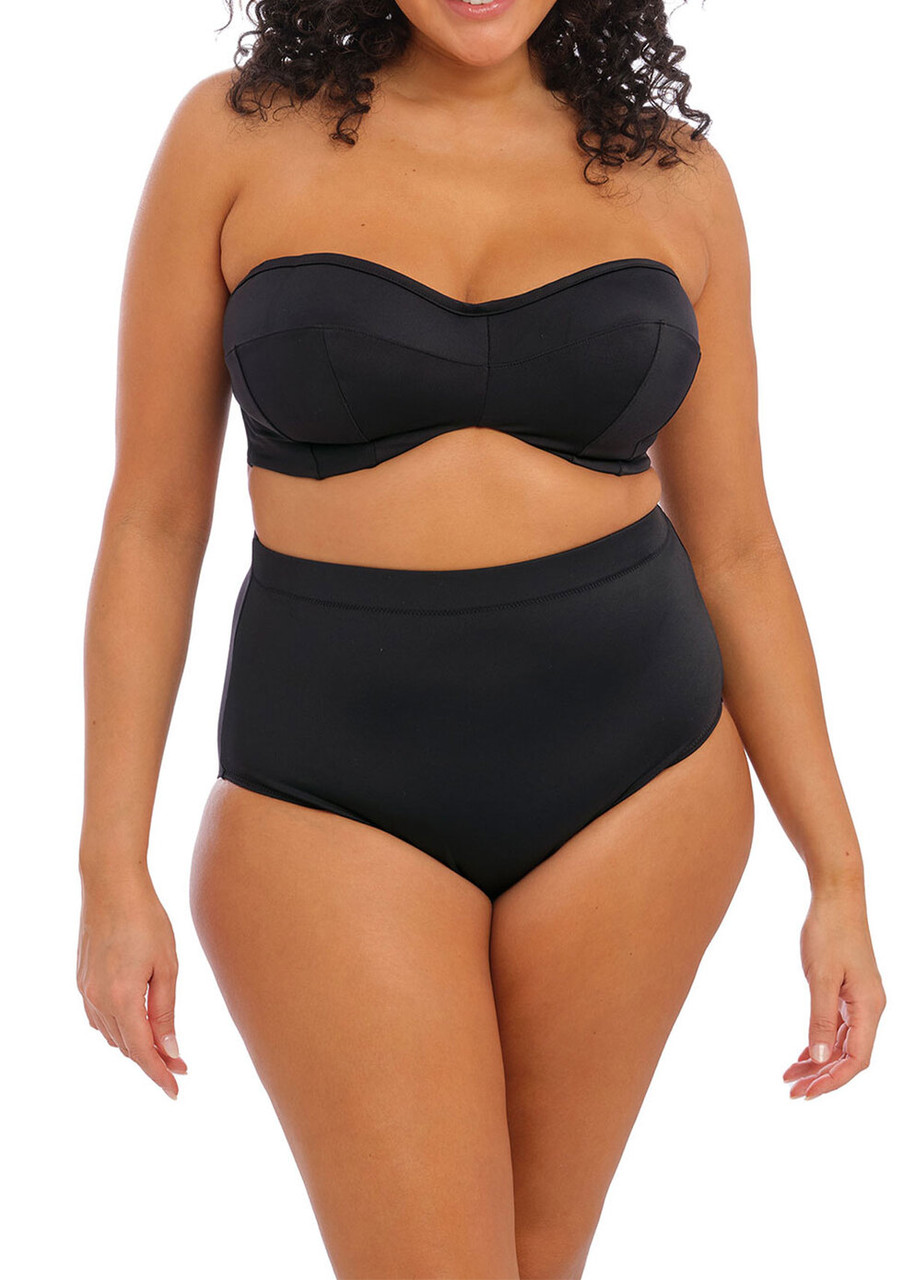 Elomi Essentials Classic Bikini Swim Bottom in Black - Busted Bra Shop