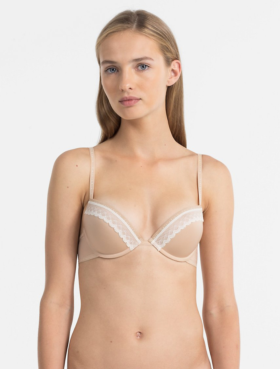 Calvin Klein Signature Push-Up Bra in Sand Bar *FINAL SALE NORMALLY $39 -  Busted Bra Shop