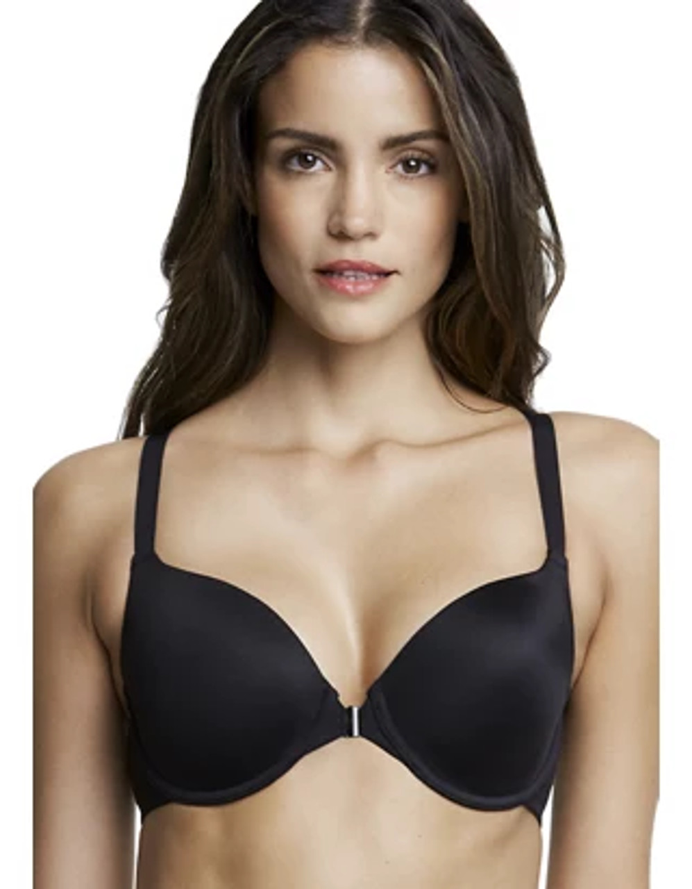 Victoria's Secret Black Racerback Front Hook Closure Push Up Bra