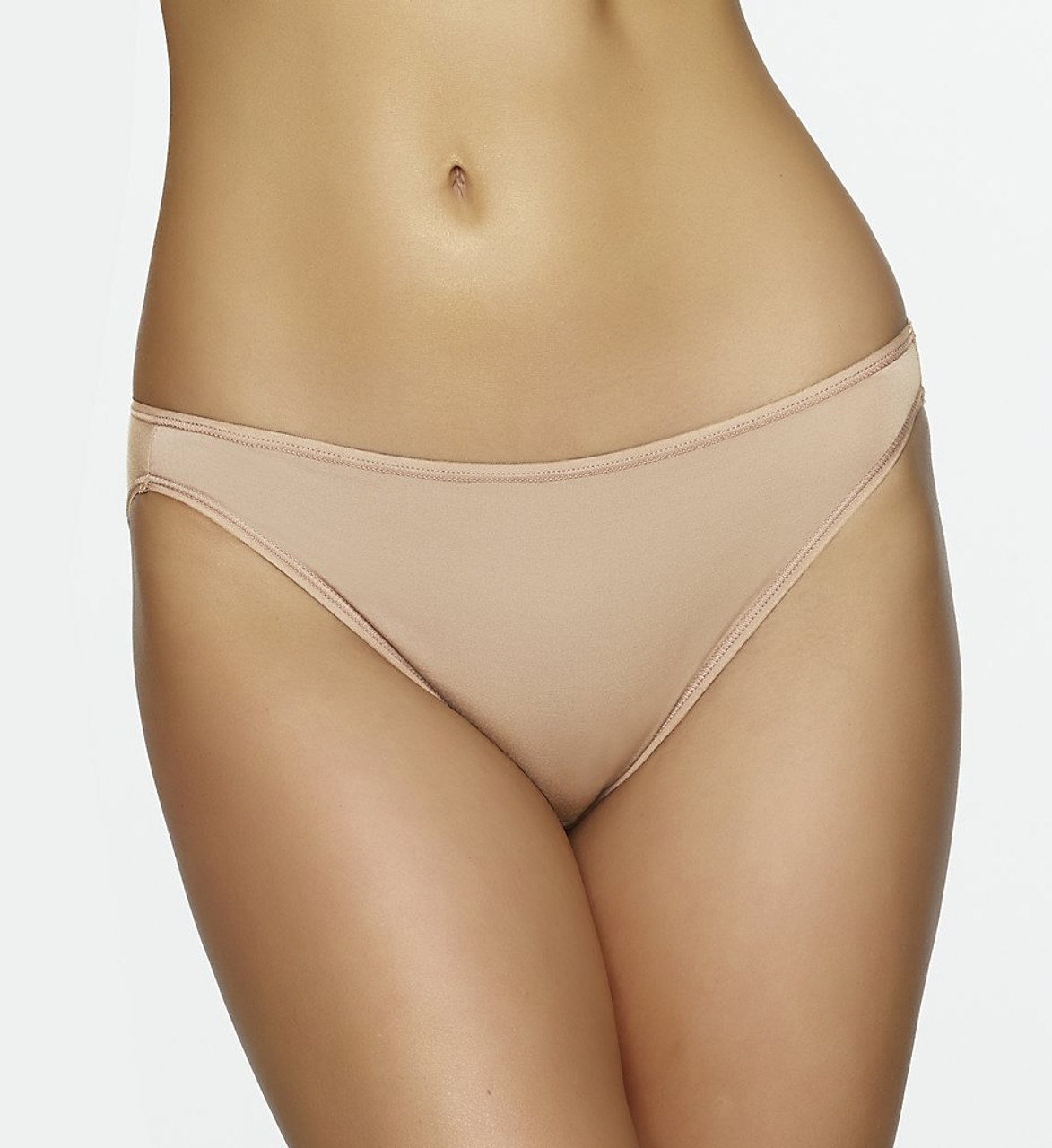 Felina Sublime Low Rise Hi Cut Brief in Fawn - Busted Bra Shop