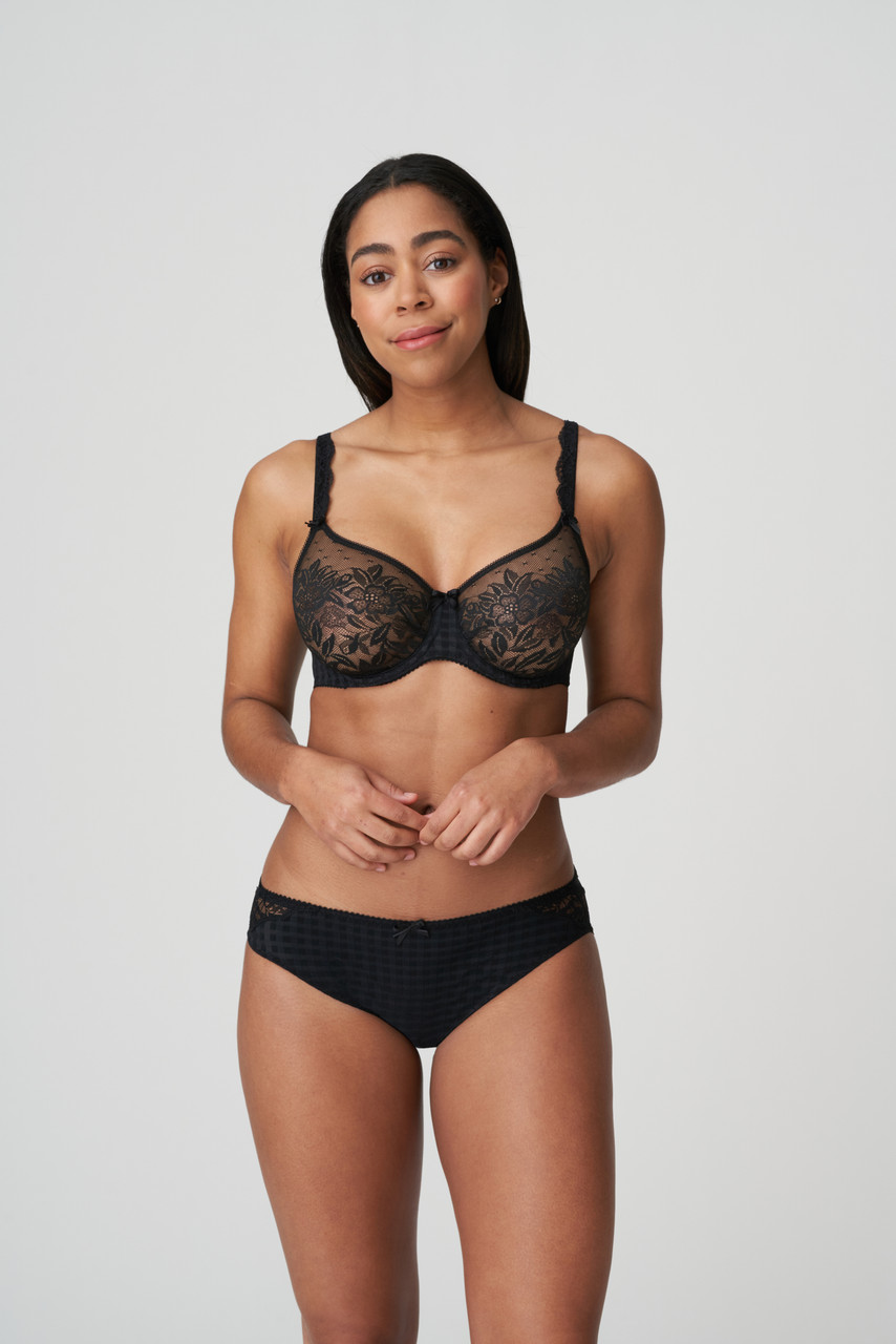 Prima Donna Madison Non-Padded Full Cup Seamless Bra in Black - Busted Bra  Shop