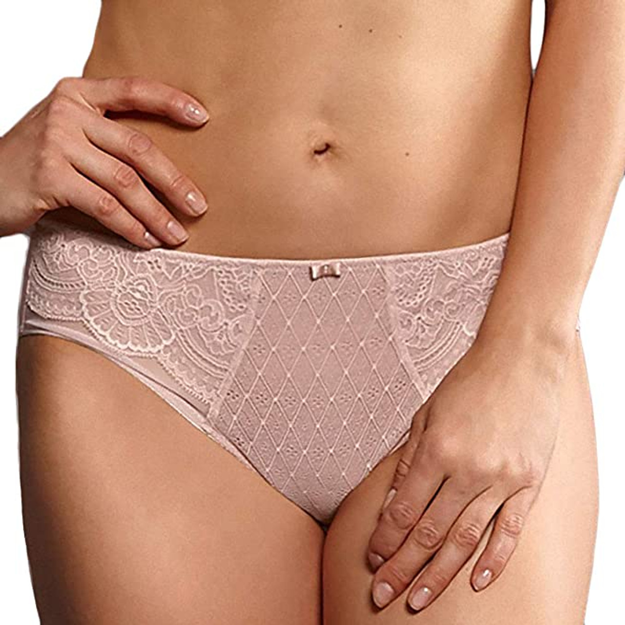 Rosa Faia Selma High-Waist Brief in White - Busted Bra Shop