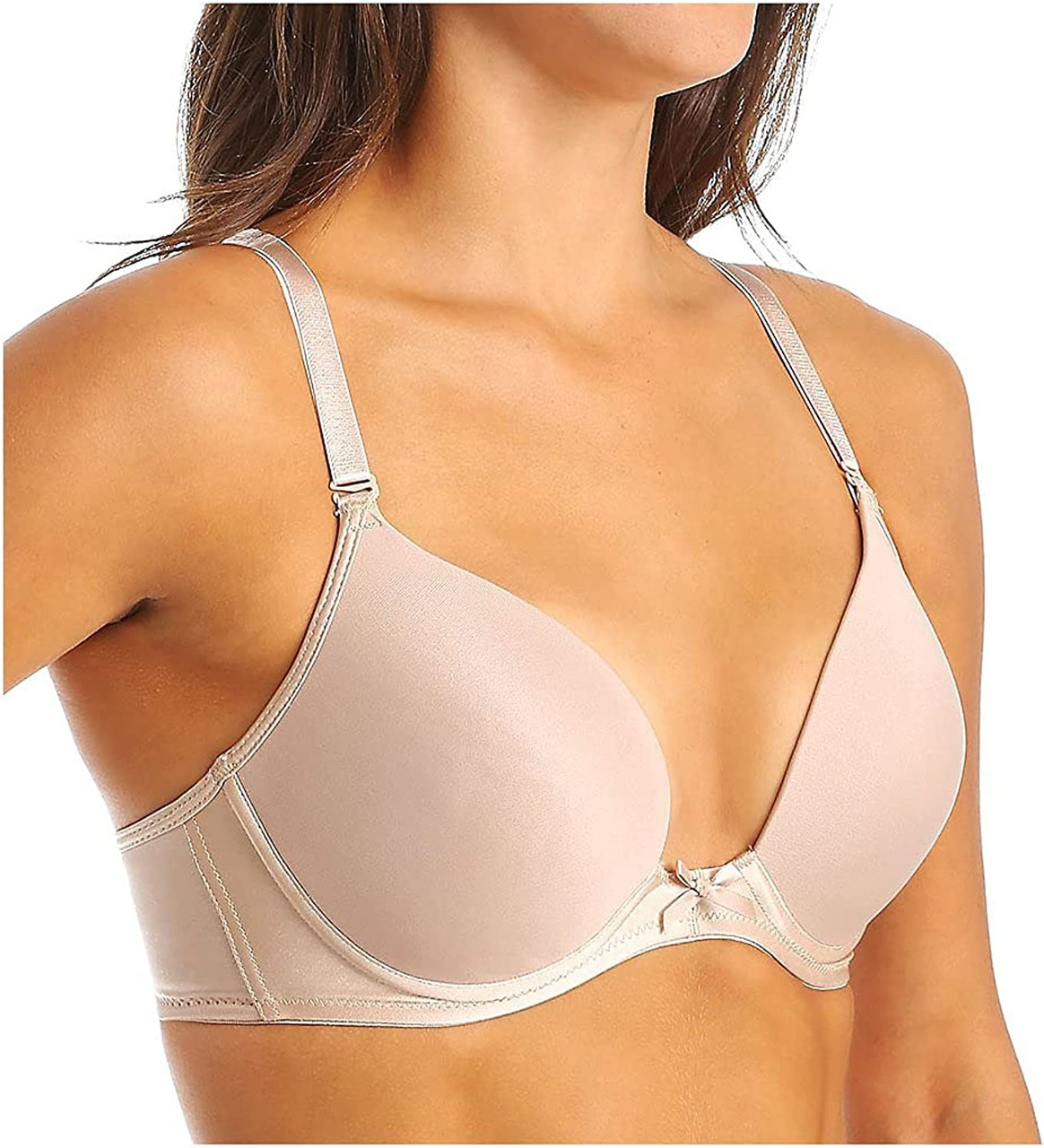 Va Bien Ultra Lift Low Plunge Convertible Bra in Nude - Busted Bra