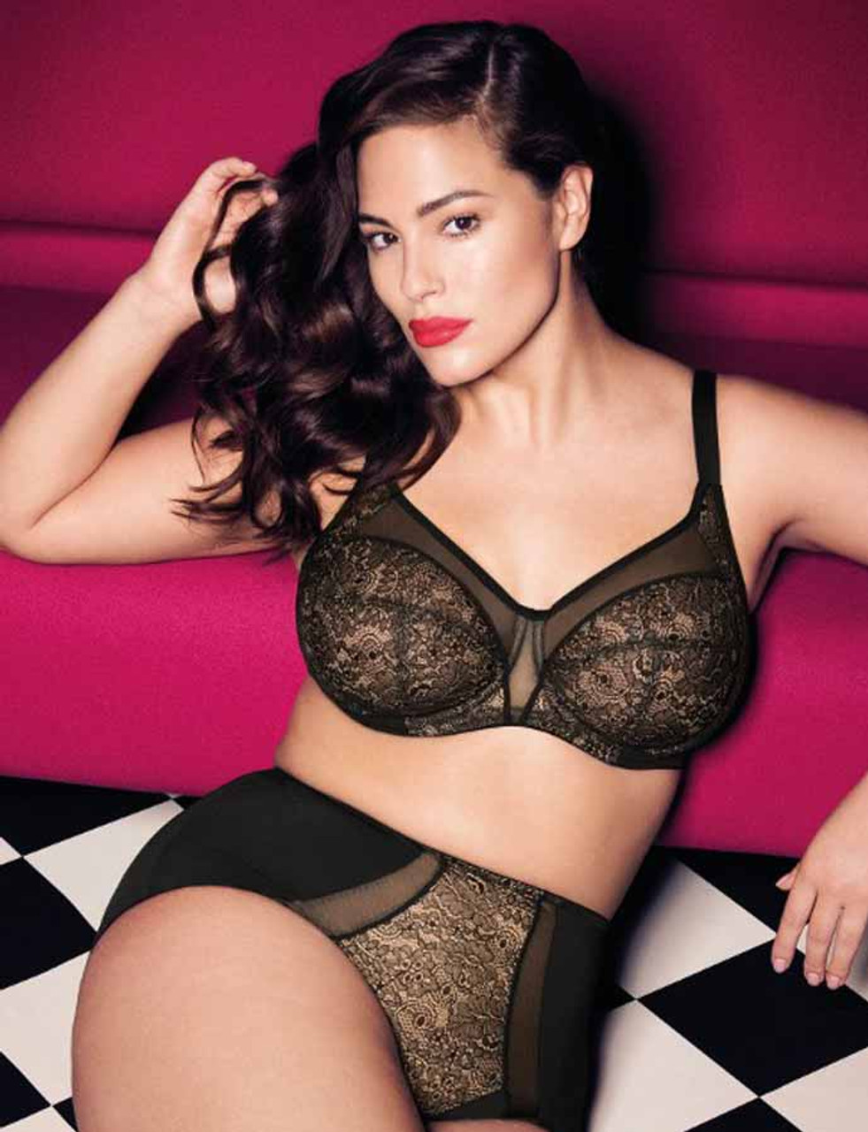 Elomi Raquel Underwire Full Cup Banded Bra in Black FINAL SALE (40% Off) -  Busted Bra Shop