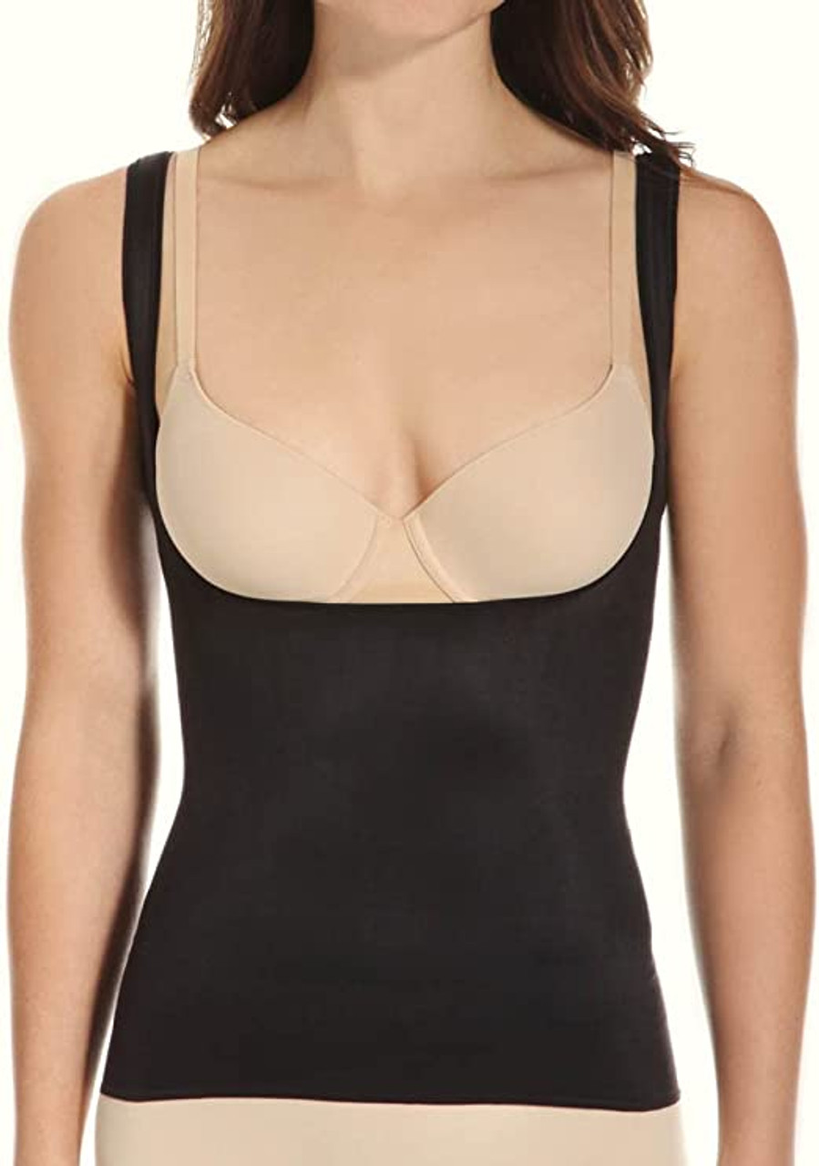 TC Fine Intimates Sleek Shaping Torsette Camisole in Black FINAL SALE  NORMALLY $62