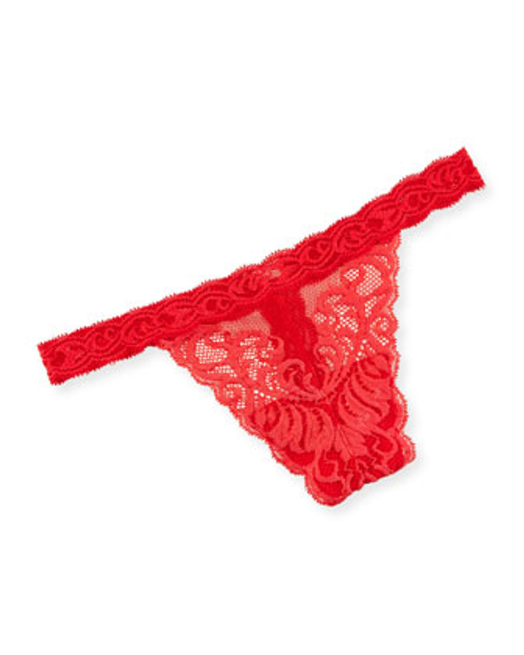 Natori Feathers Thong in Real Red FINAL SALE (30% Off) - Busted Bra Shop