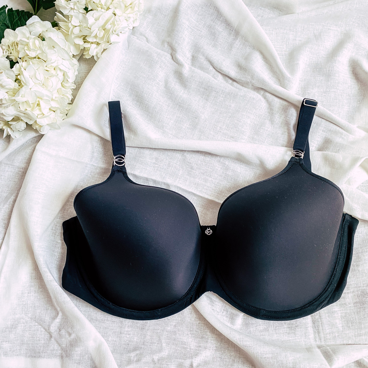 Montelle Sublime Spacer T-Shirt Bra in Black - Busted Bra Shop