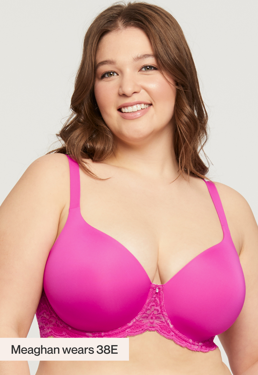Montelle Pure Plus Full Coverage T-Shirt Bra in Watermelon - Busted Bra Shop