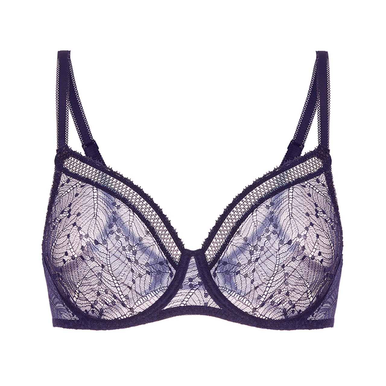 SIMONE PERELE NINA 34B Underwired Balconette Bra Navy RRP £55.00 £22.00 -  PicClick UK