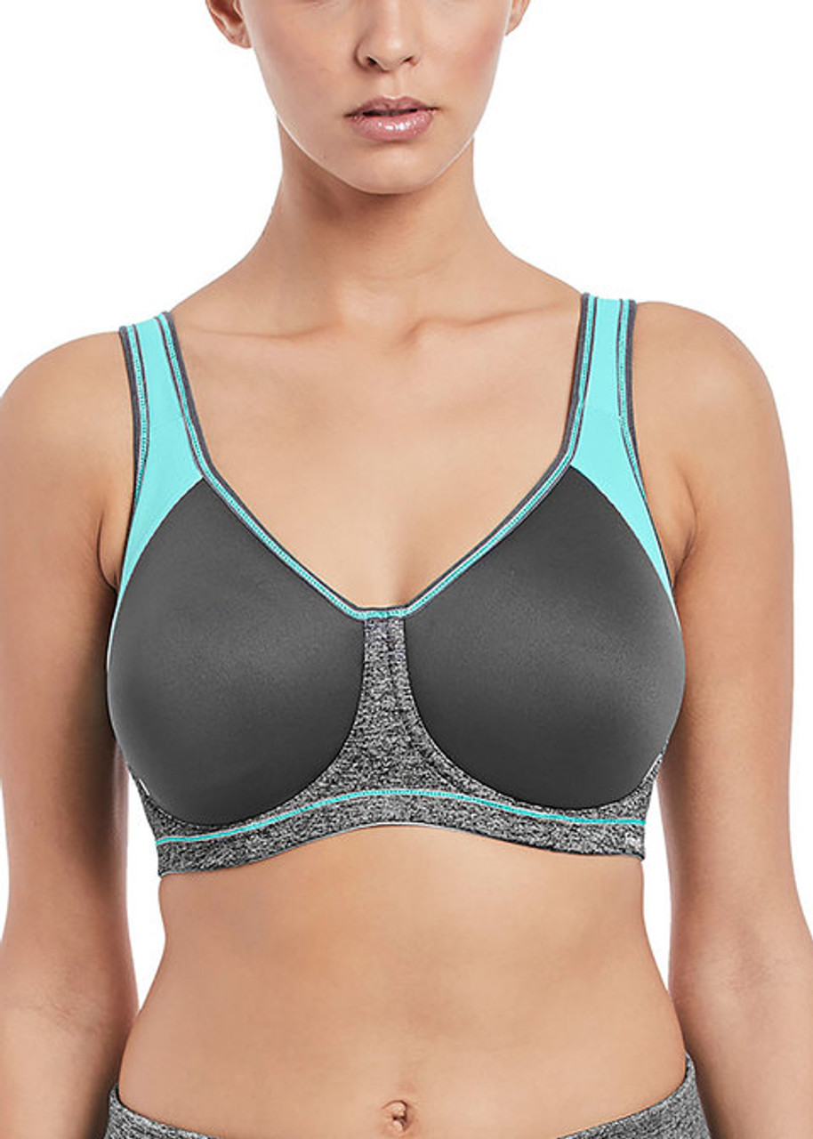 Freya Sonic Underwire Moulded Spacer Sports Bra in Carbon (CON) - Busted  Bra Shop