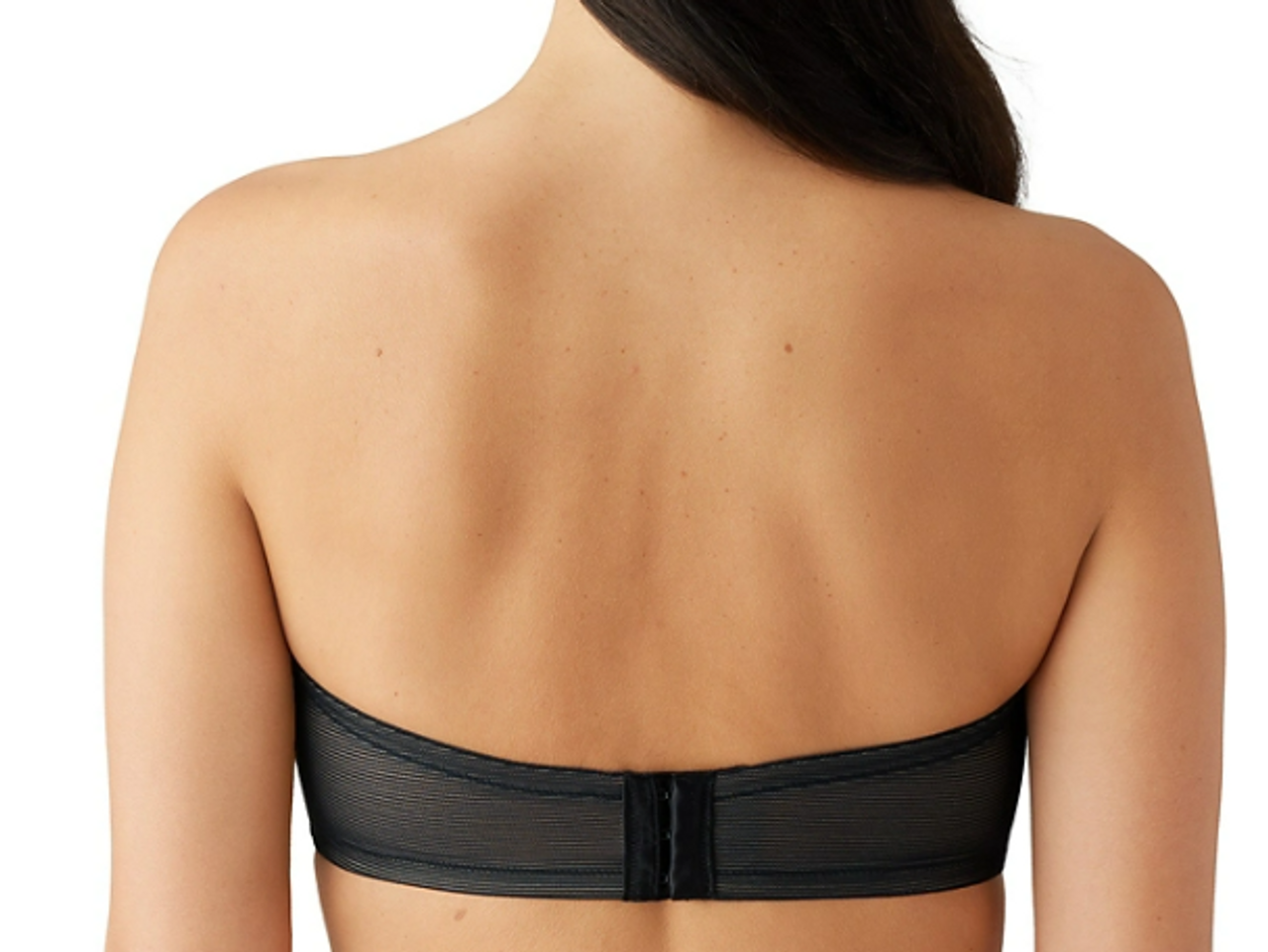 Wacoal Visual Effects Strapless Minimizer Bra in Black - Busted