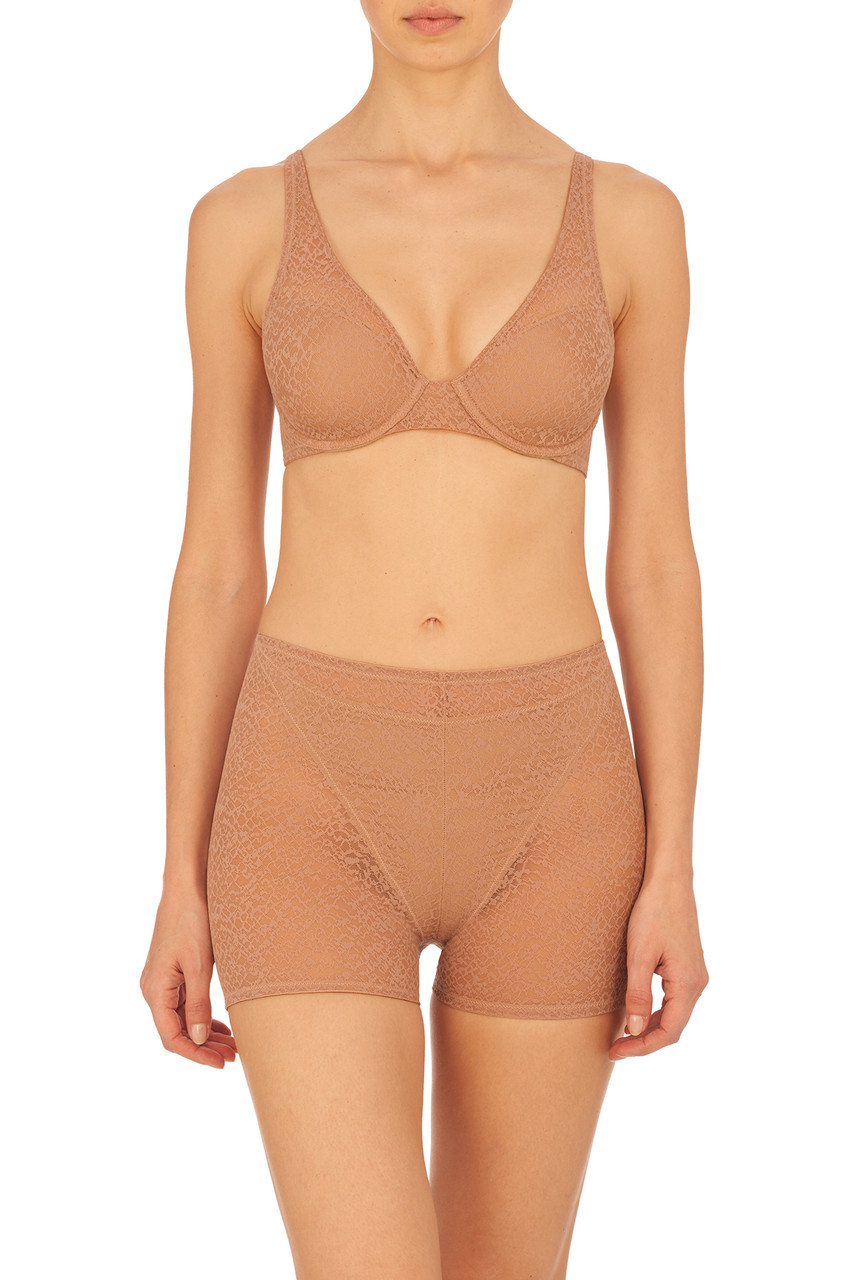 Natori Pretty Smooth Full Fit Smoothing Bra in Buff - Busted Bra Shop