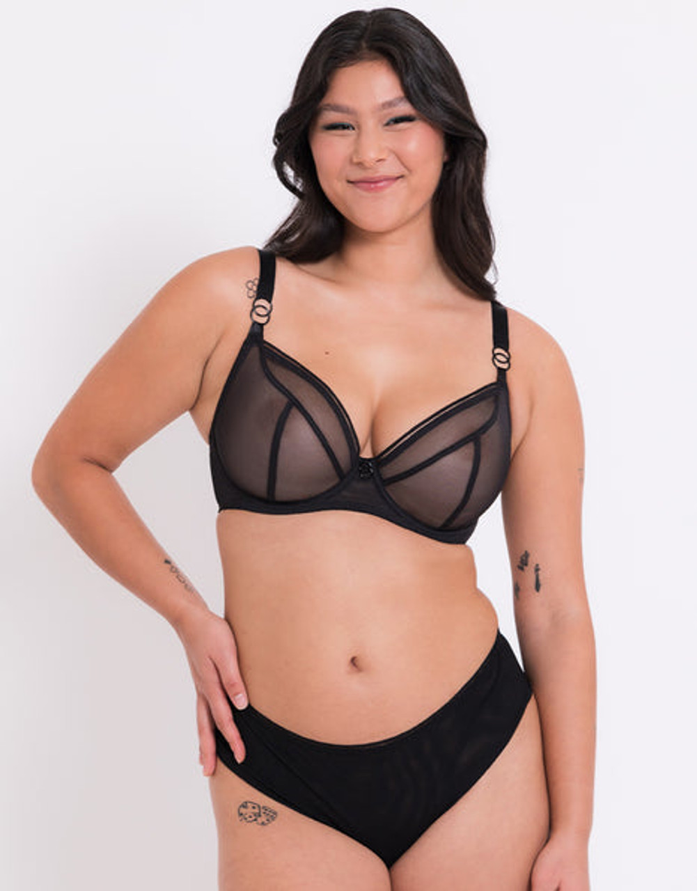 Curvy Kate Lifestyle Plunge Bra in Black - Busted Bra Shop