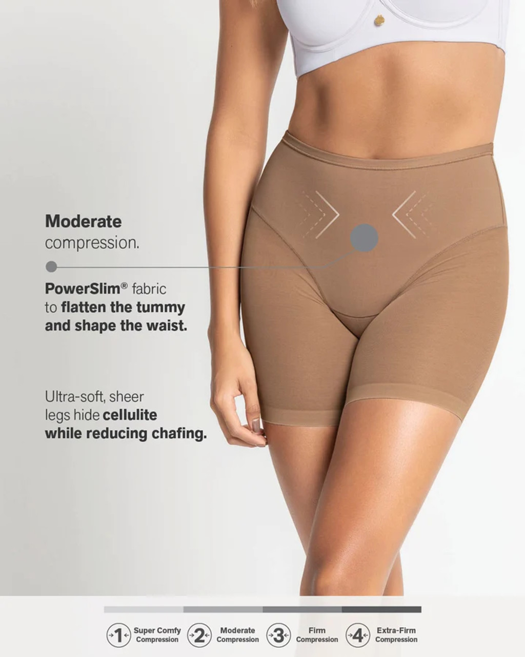 Truly undetectable sheer shaper short by Leonisa - Perfect Fit Lingerie