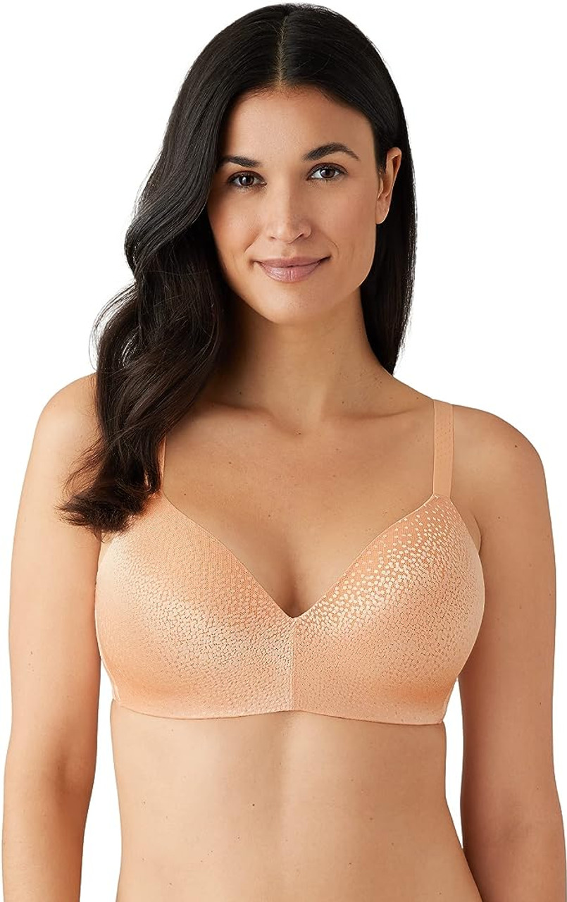 Wacoal Back Appeal Wirefree Contour Bra in Almost Apricot (839) - Busted Bra  Shop