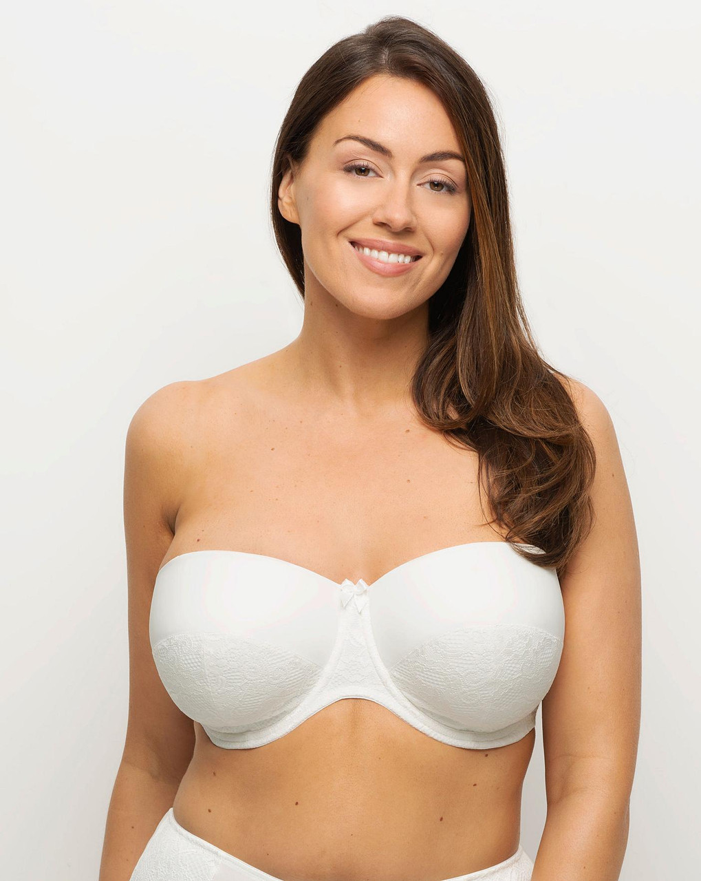 Charnos Superfit Lace Strapless Bra in Ivory FINAL SALE - Busted Bra Shop