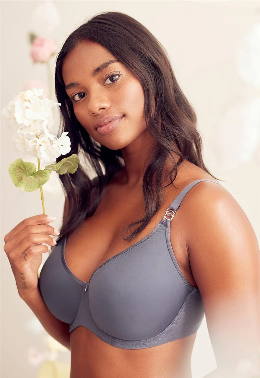 Montelle Sublime Spacer T-Shirt Bra in Crystal Grey - Busted Bra Shop