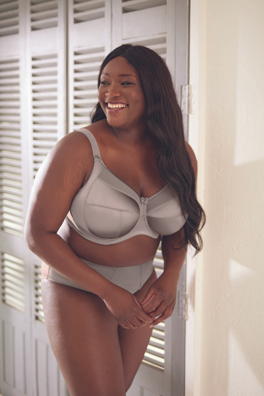 Goddess Keira Underwire Banded Bra in White (WHE) - Busted Bra Shop