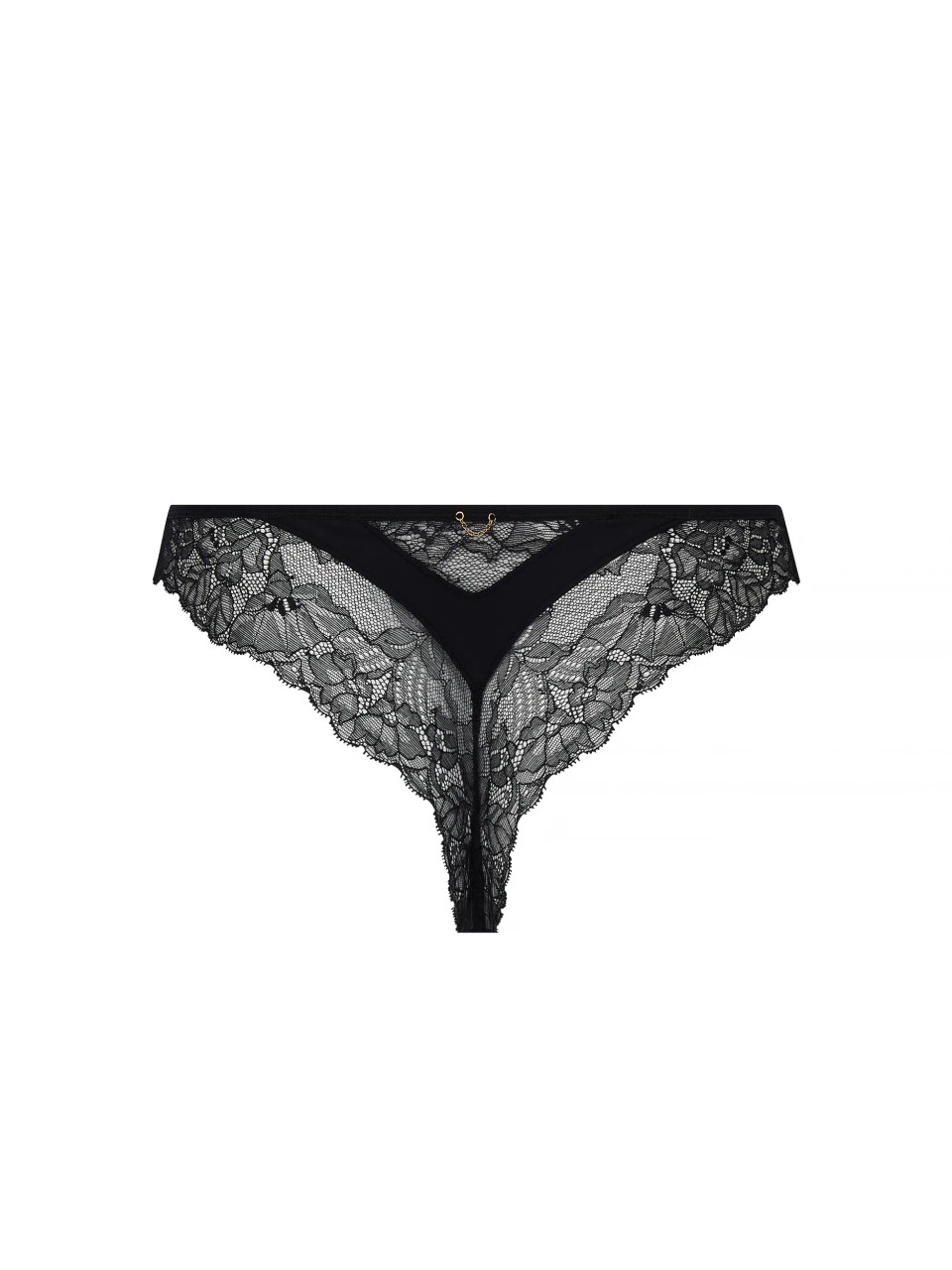 【LISE CHARMEL】新作ショーツ★BELLISSIME AMOUR★String sexy Adorable en Sexy Thong in Noir - Busted Bra Shop