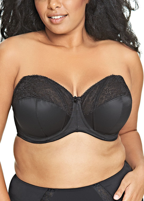 Goddess Yvette Underwire Back Smoothing Bra in Black