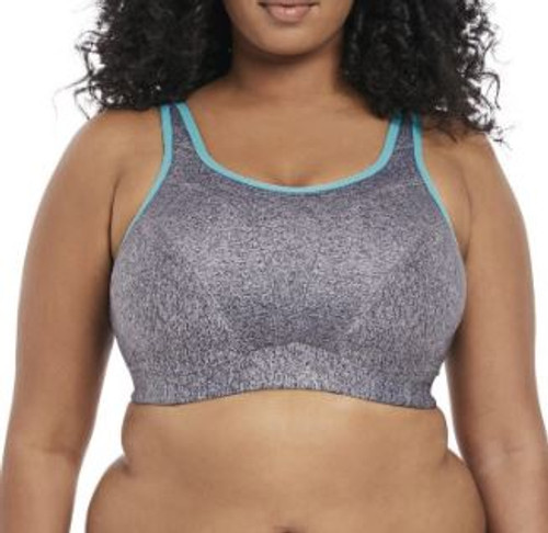 Goddess Wirefree Sports Bra in Slate