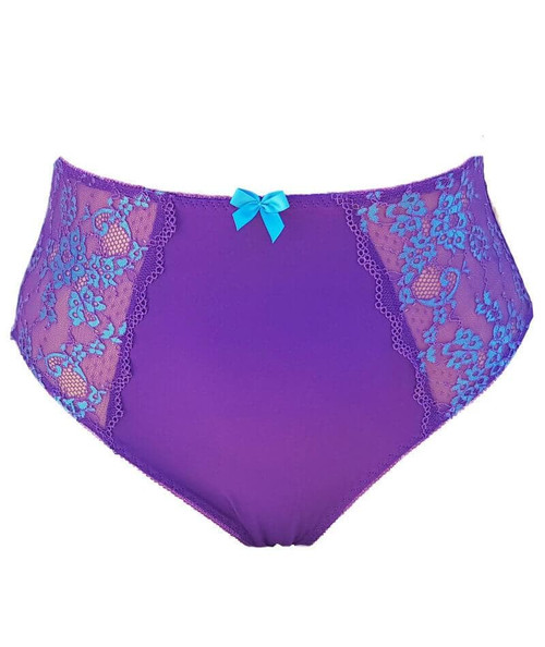 Lady Emprezz Frenchie Brief Purple with Blue FINAL SALE NORMALLY $22