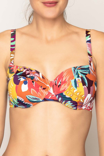 Empreinte Sun Bikini Swim Top in Fire Print FINAL SALE NORMALLY $162