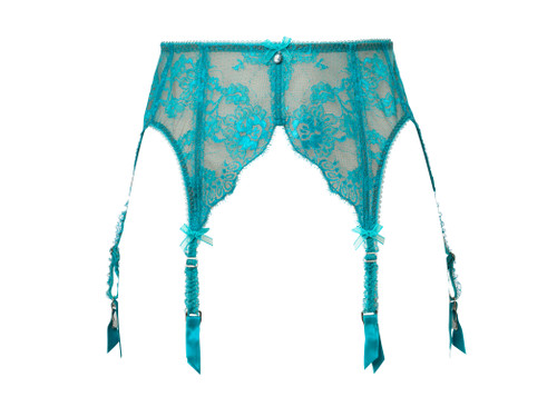 Dita von Teese Savoir Faire Garter Belt in Turquoise FINAL SALE (70% Off)