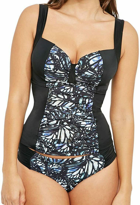 Sunsets Sweetheart Shirred Foam Underwire Tankini Swim Top in Ultra Blue  FINAL SALE (70% Off) - Busted Bra Shop