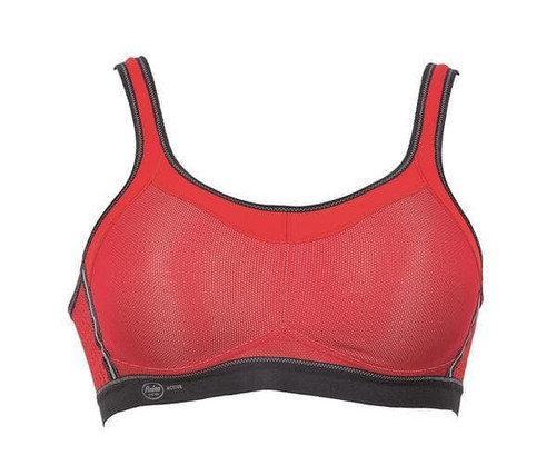 Anita Momentum Wirefree Sports Bra in Red