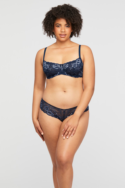 Montelle Bust Support Chemise in Gemstone Blue/Heaven FINAL SALE (40% Off)  - Busted Bra Shop