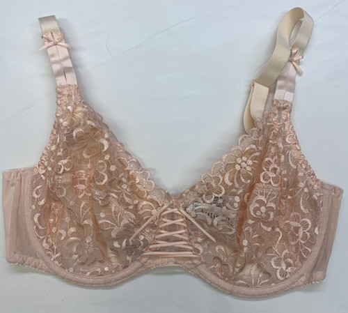 Antinéa Fashion Guipure Three Part Full Cup Bra in Magnolia FINAL SALE (50% Off)