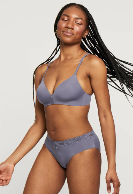 Montelle Wirefree T-Shirt Bra in Crystal Gray