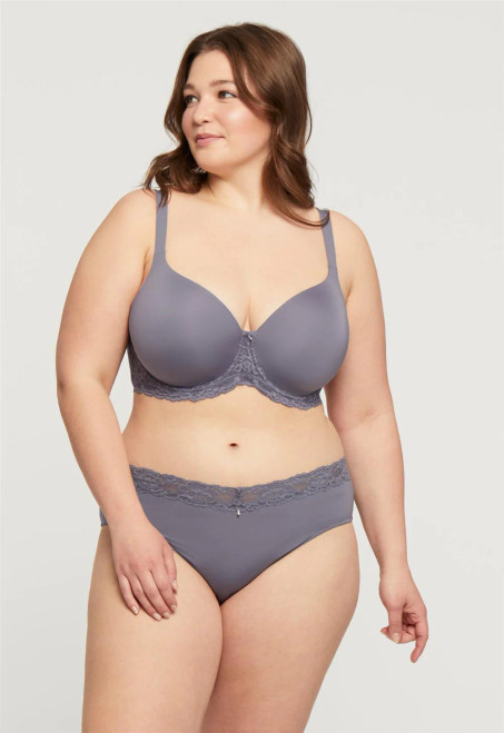 Montelle Pure Plus Full Coverage T-Shirt Bra in Crystal Gray