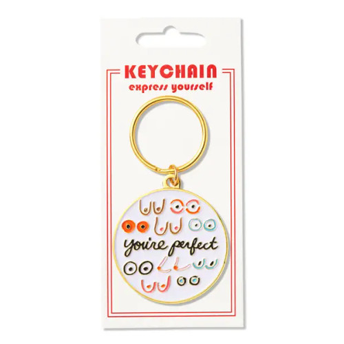 The Found You'Re Perfect Boobs Keychain