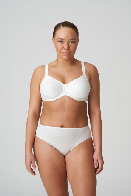 PrimaDonna Satin Non Padded Full Cup Seamless Underwire Bra in Natural