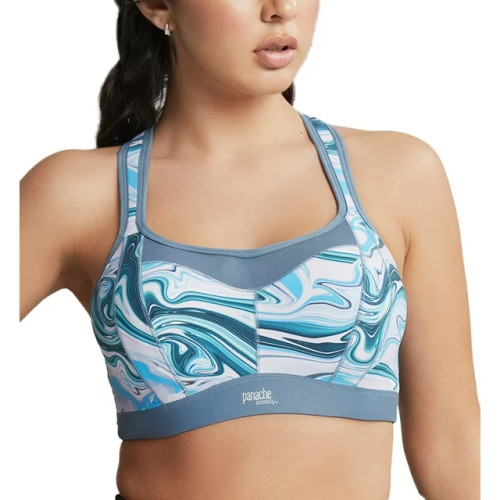Panache Wired Racer Back Sports Bra in Marble