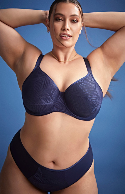 Sculptresse Illuminate Full Cup Bra in French Navy