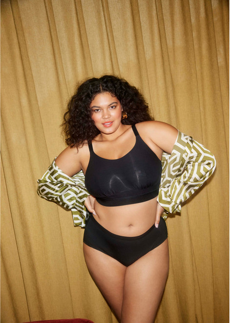Downtime Non-Wired Bralette in Black