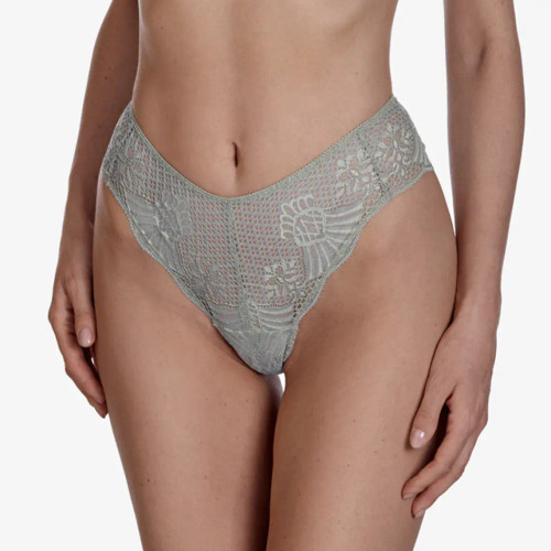 Madeleine Lace Thong in Olive FINAL SALE (80% Off)