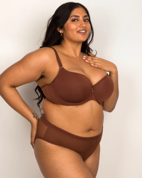 Tulip Smooth T-Shirt Bra in Chocolate Nude