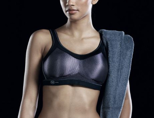 Momentum Wirefree Sports Bra in Black