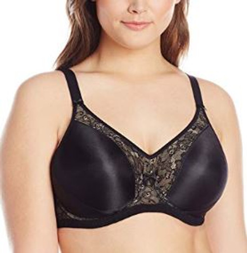Yvette Underwire Back Smoothing Bra in Black