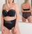 Deluxe Strapless Bra in Black/Almond FINAL SALE NORMALLY $80
